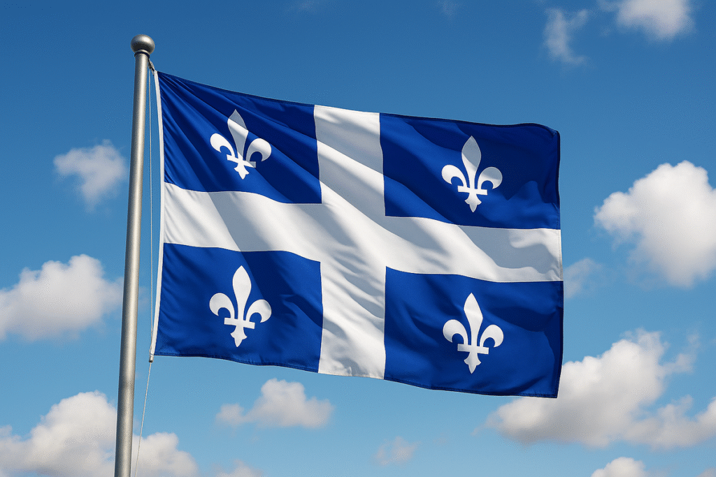 drapeau du québec pour démonter le talent en architecture québécoise.